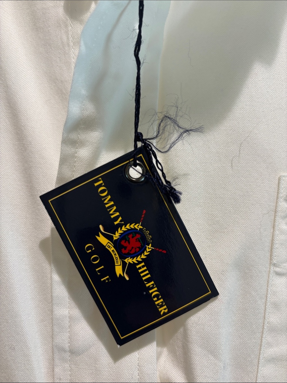 Tommy Hilfiger Men's White Long-Sleeve Button-Down Shirt - Picture 3 of 5